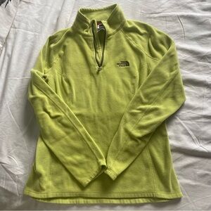 North face quarter-zip pullover green color size Small